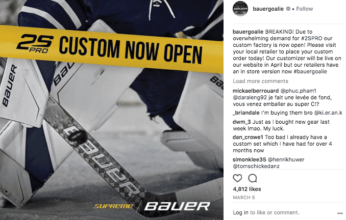 When will I be able to order Bauer 2S pads?