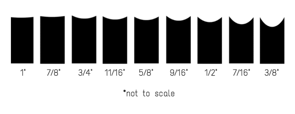 These are the most common radius, or “hollow” that goalie skates are sharpened at.