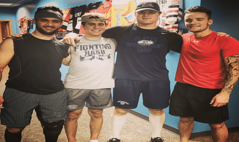 Robbie Beydoun (Michigan Tech), Tyger Howat (Northern Michigan), Tyler Parsons (Stockton Heat/ KC Mavericks) all
