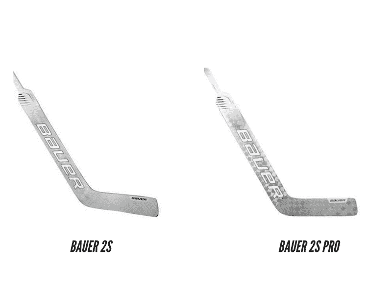 Differences between bauer 2s goalie stick and bauer 2s pro