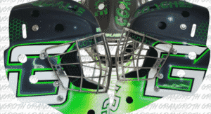 custom-painted bauer helmet for GoalieCoaches