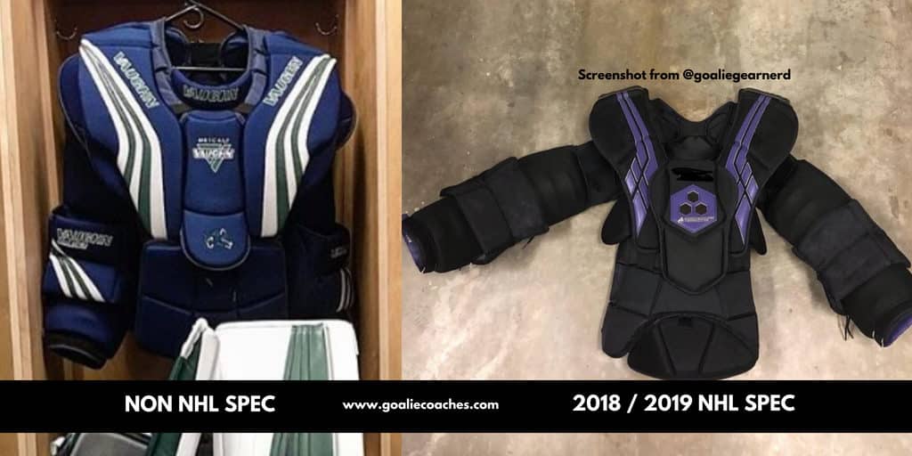 New vaughn nhl spec chest protectors