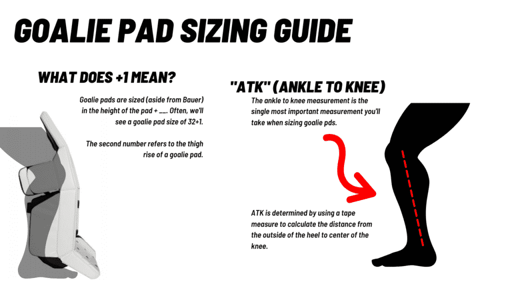 Goalie Pad Sizing Guide