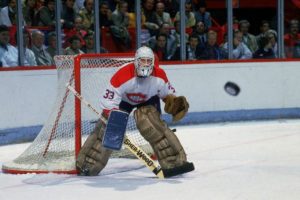 Patrick Roy, before wearing butterfly style pads