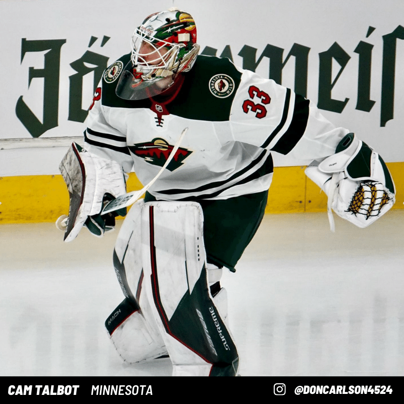 Cam Talbot Goalie Pads and Gear Minnesota Wild