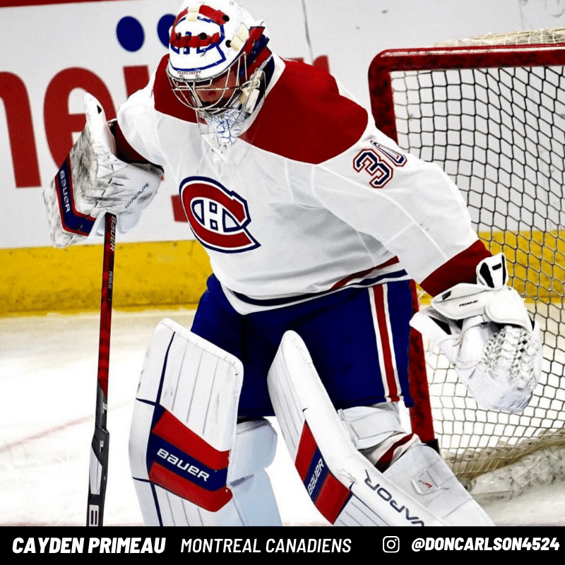 Cayden Primeau Montreal Canadiens