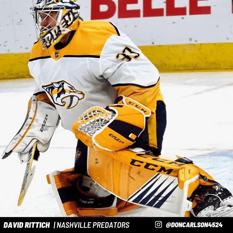 David Rittich Goalie Pads Nashville Predators