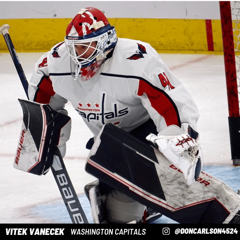Vitek Vanecek Goalie pads Washington Capitals